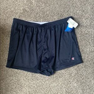 Navy blue Champion athletic shorts